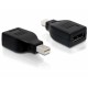 DeLOCK Displayport Adapter Displayport mini M Displayport FM Negro - 65238